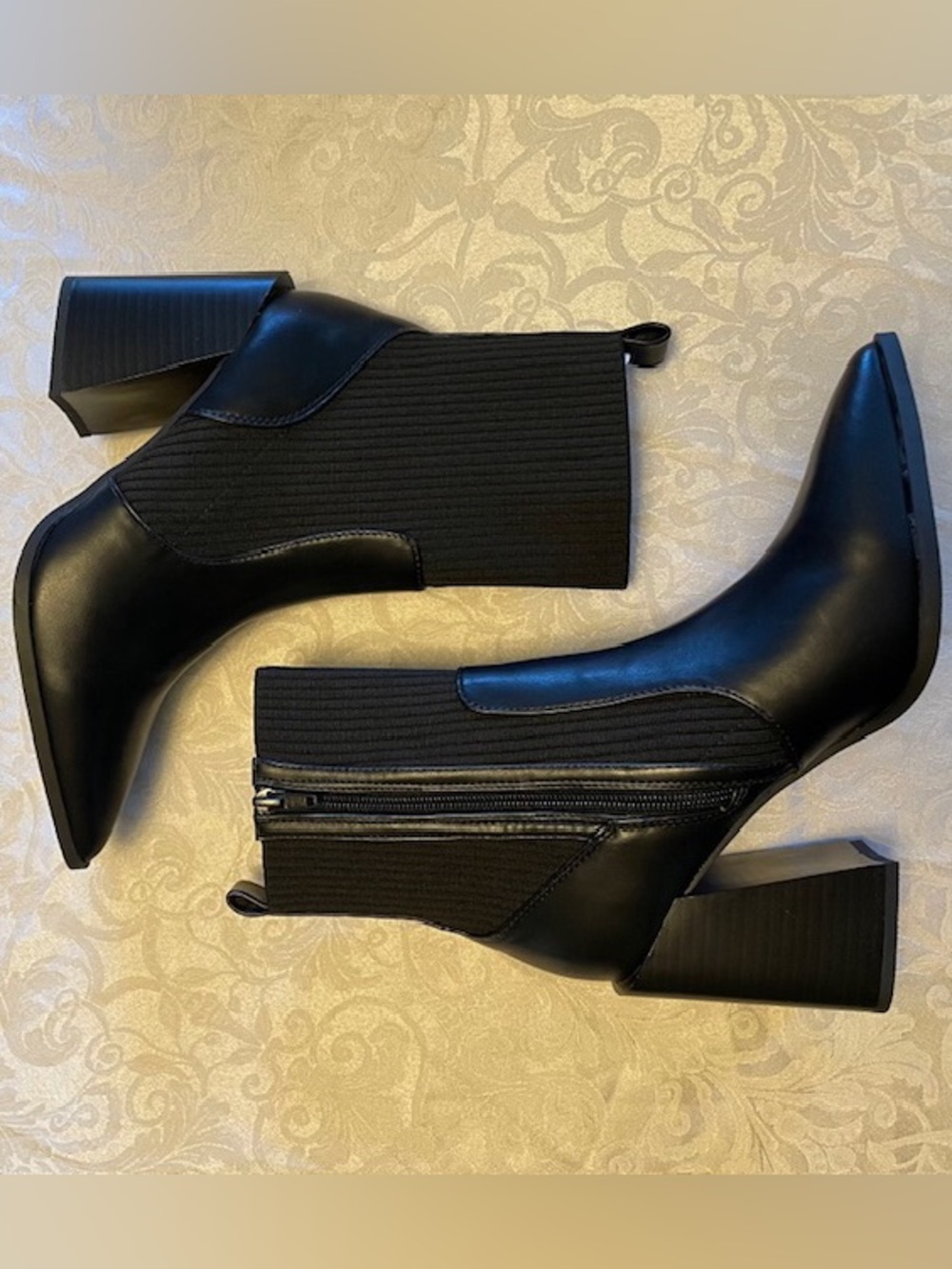 Wild Pair Black Trinityyp Ankle Boots 7.5 NIB